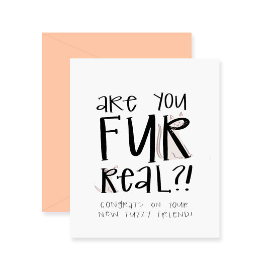 Fur Real New Pet Greeting Card