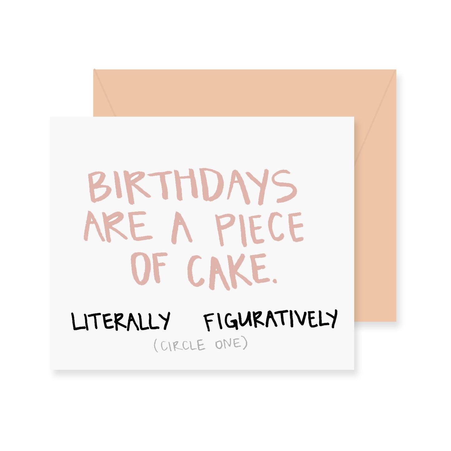 Piece of Cake Birthday Greeting Card