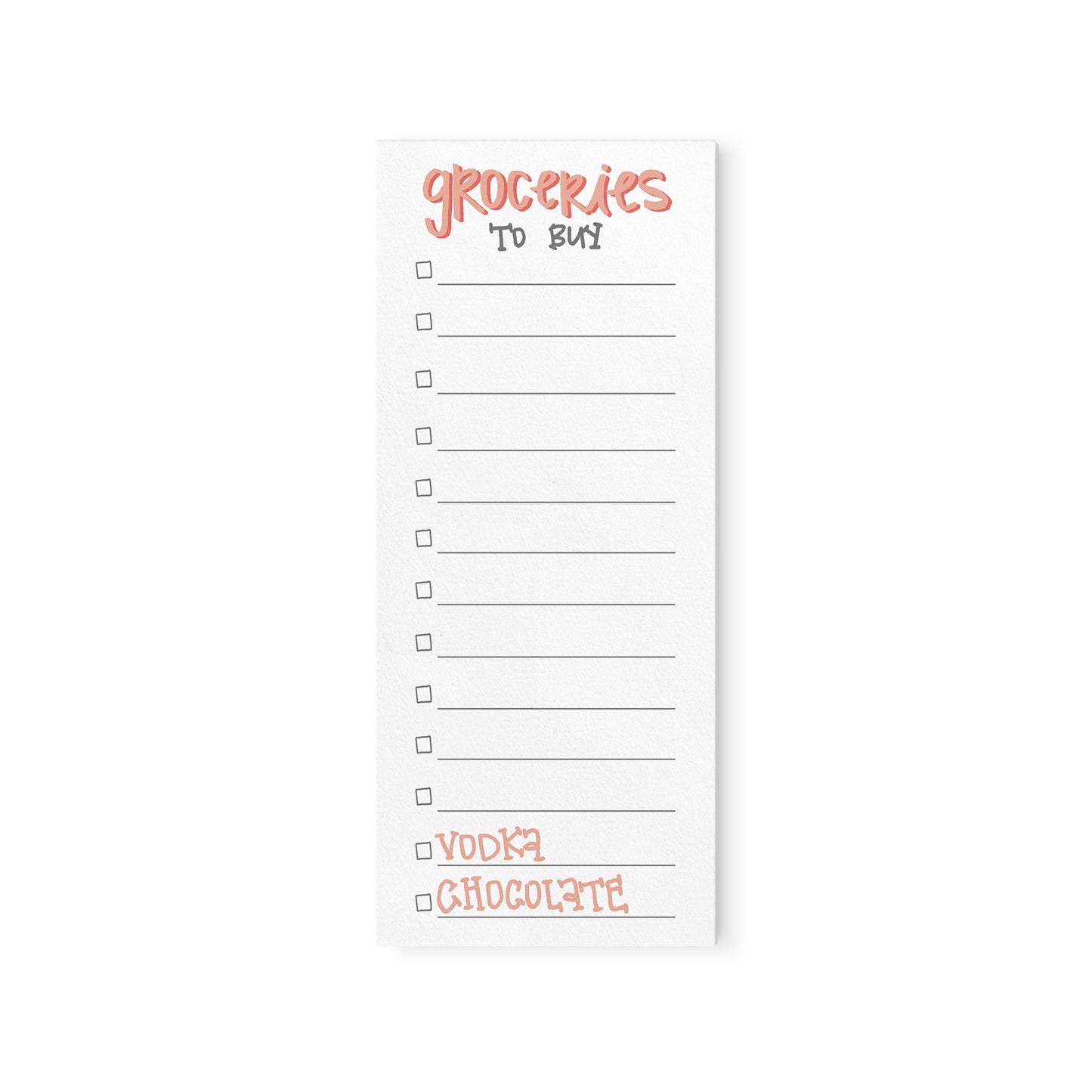 Groceries To Buy Notepad