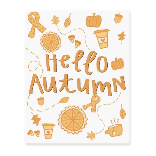 Hello Autumn Art Print