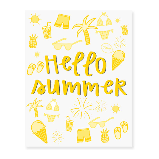 Hello Summer Art Print