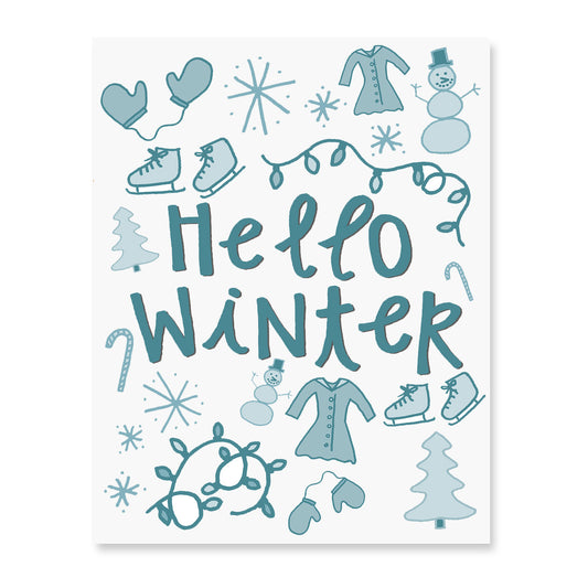 Hello Winter Art Print