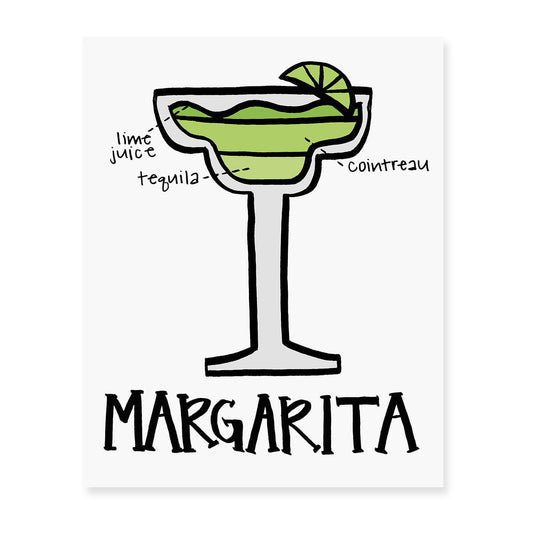 Margarita Diagram Art Print
