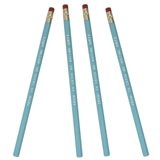 Writing Dirty Teal Pencils