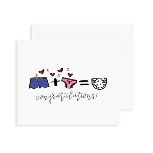 Baby Mathematics Greeting Card