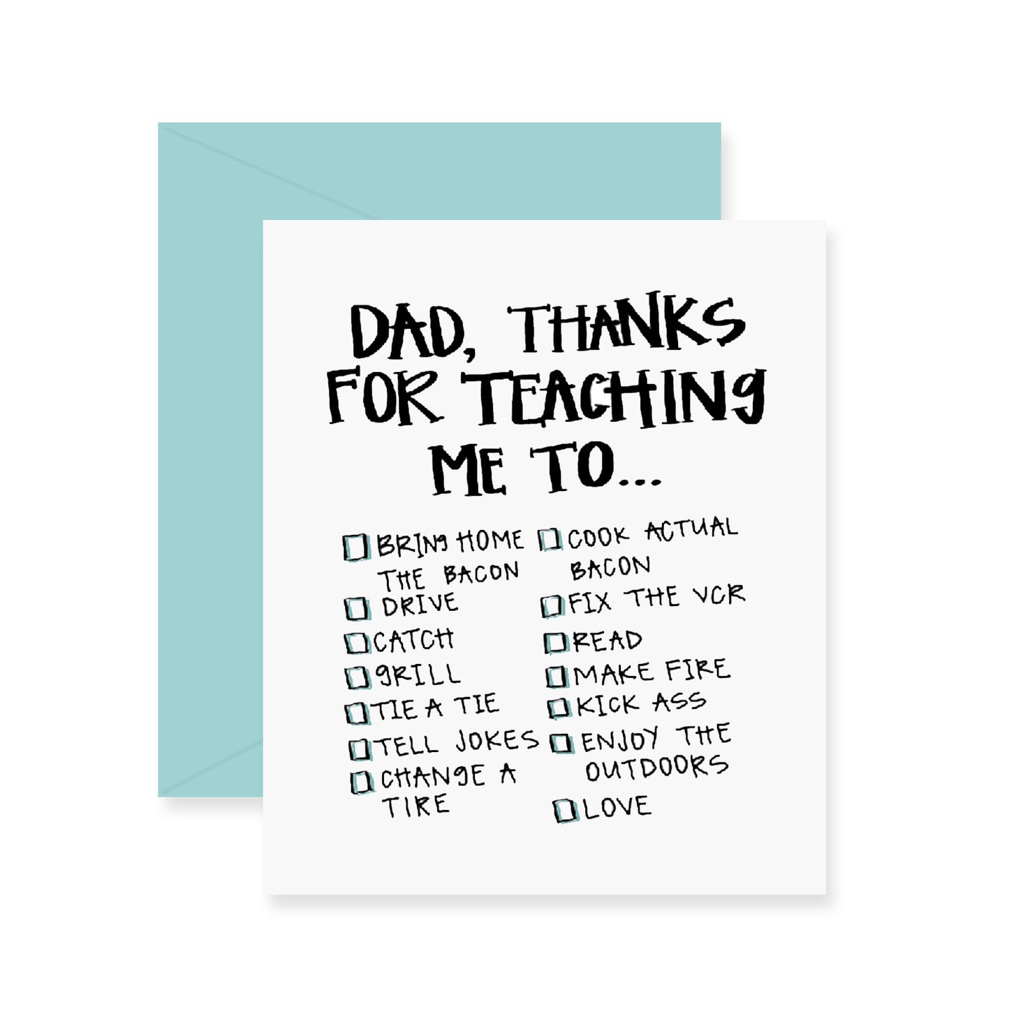 Dad Checklist Greeting Card