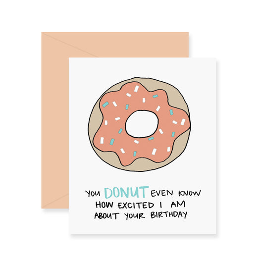 Donut Birthday Greeting Card