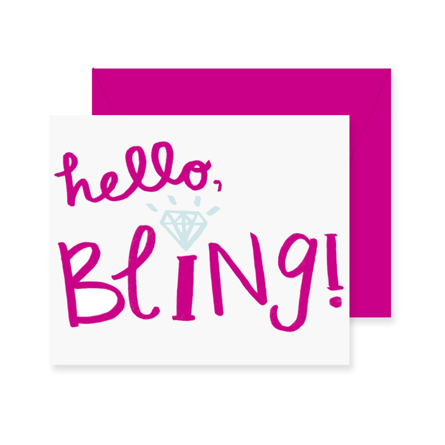Hello Bling Greeting Card