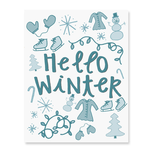 Hello Winter Art Print