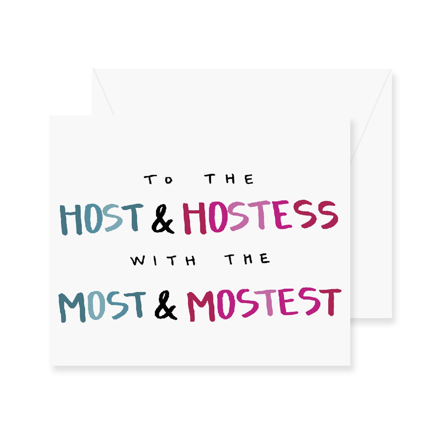 Host & Hostess Greeting Card