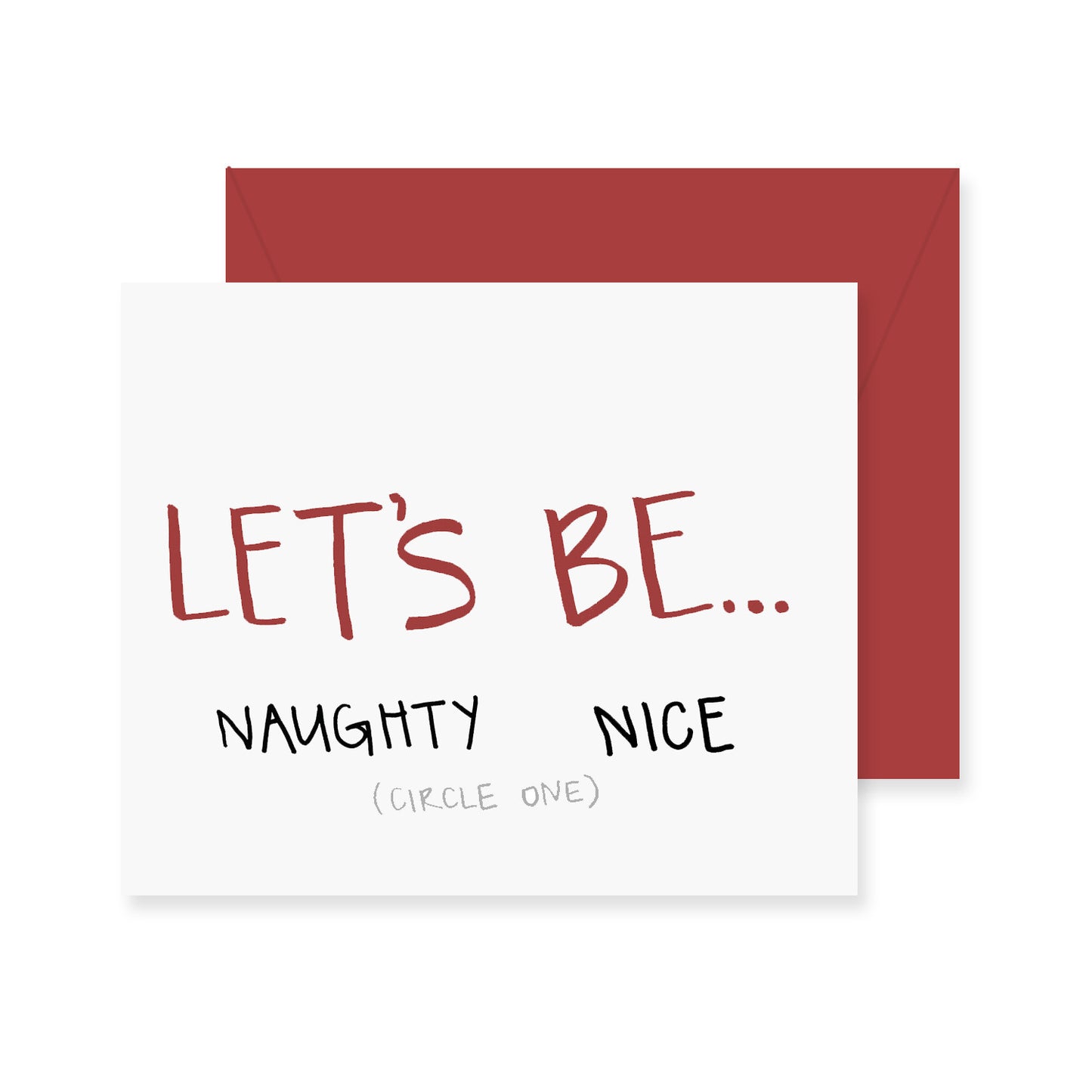Naughty/Nice Greeting Card