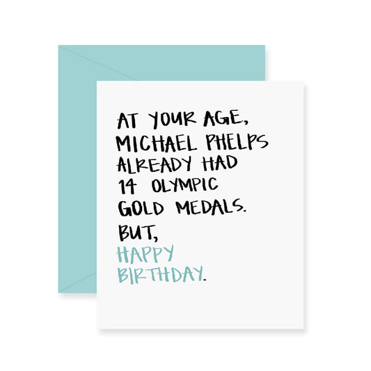 Michael Phelps Greeting Card