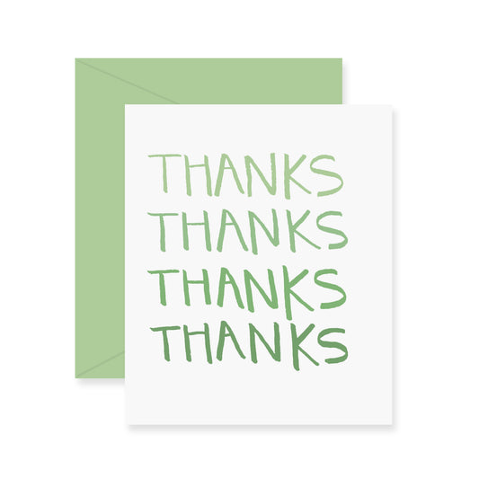 Thanks Ombre Greeting Card