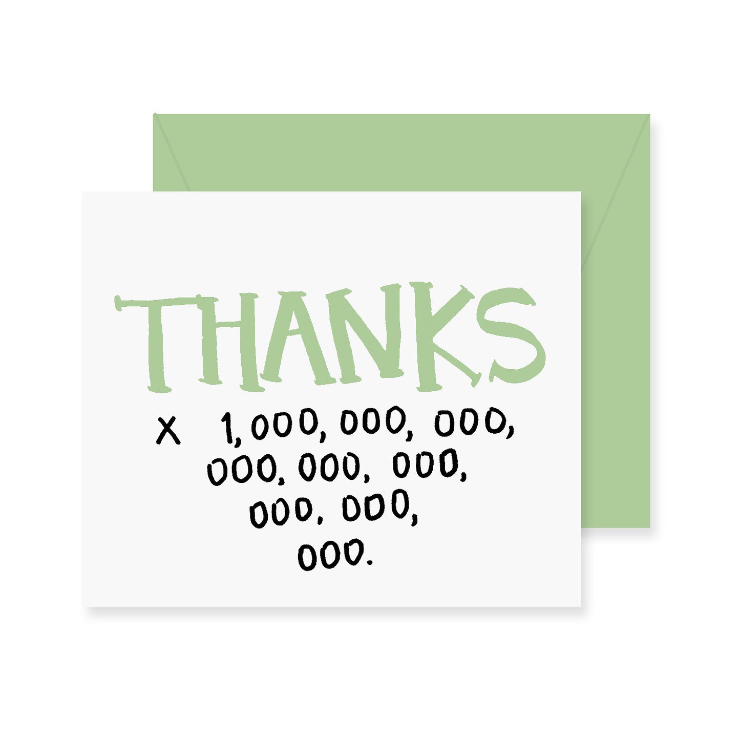 Thanks x A Million Greeting Card