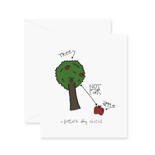 Apple & Tree Greeting Card