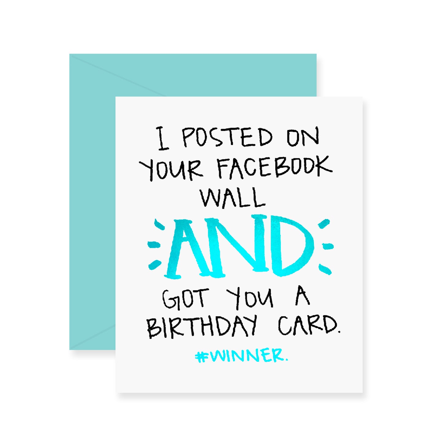 Facebook Birthday Greeting Card (Foil)