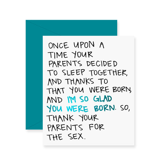 Thank Your Parents Birthday Greeting Card (Foil)
