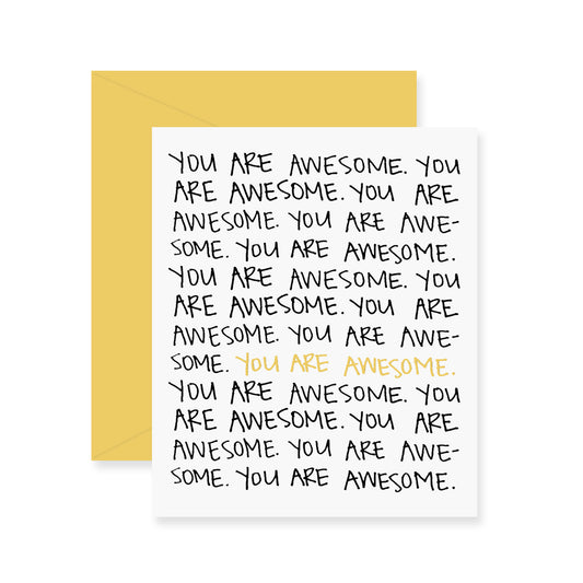 You Are Awesome Greeting Card